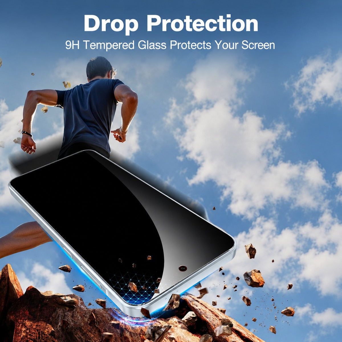 Privacy Tempered Glass Screen Protector for Samsung Galaxy A55 5G - 2 Pack