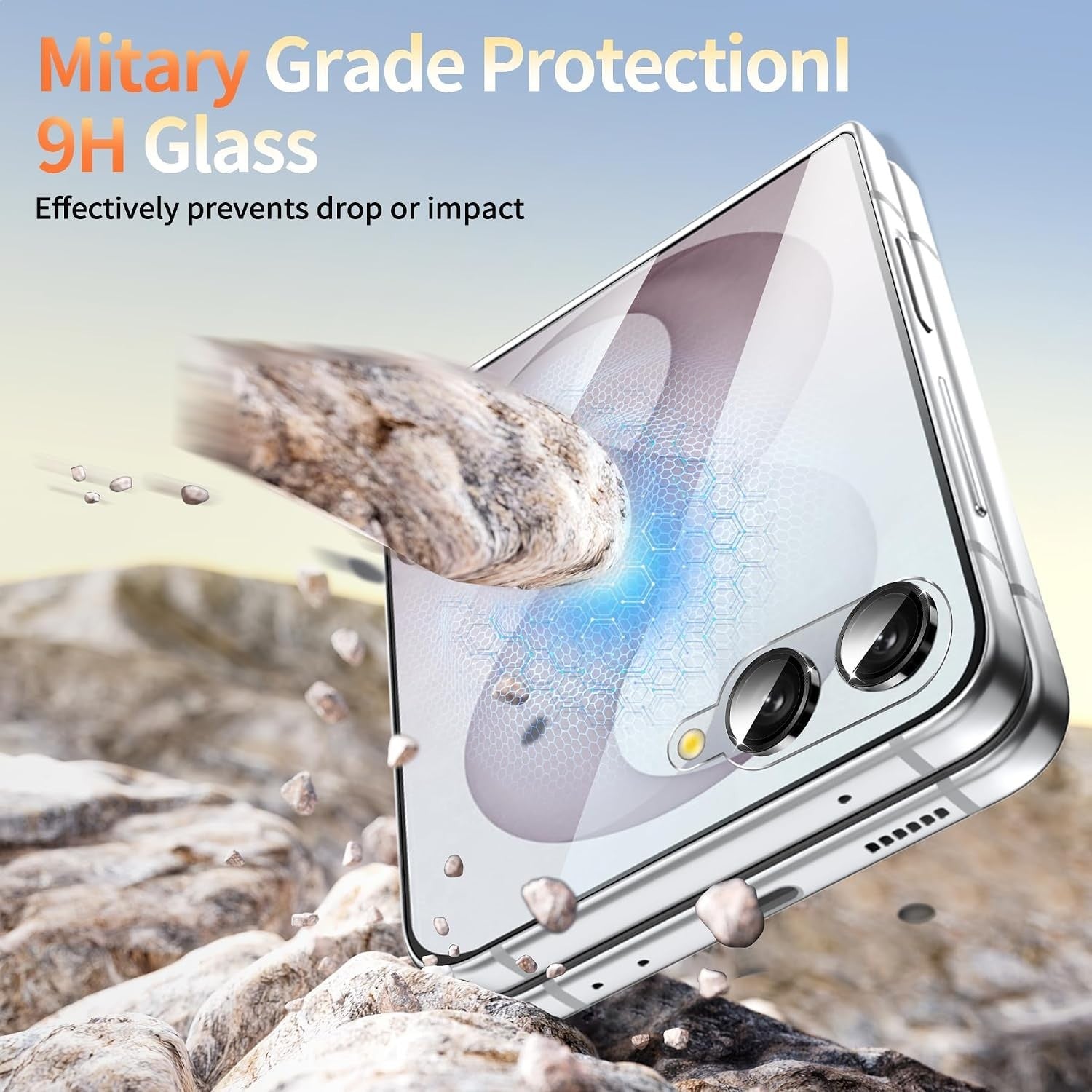 3 IN 1 For Samsung Galaxy Z Flip 8 Glass Screen Camera Lens Protector - image 4