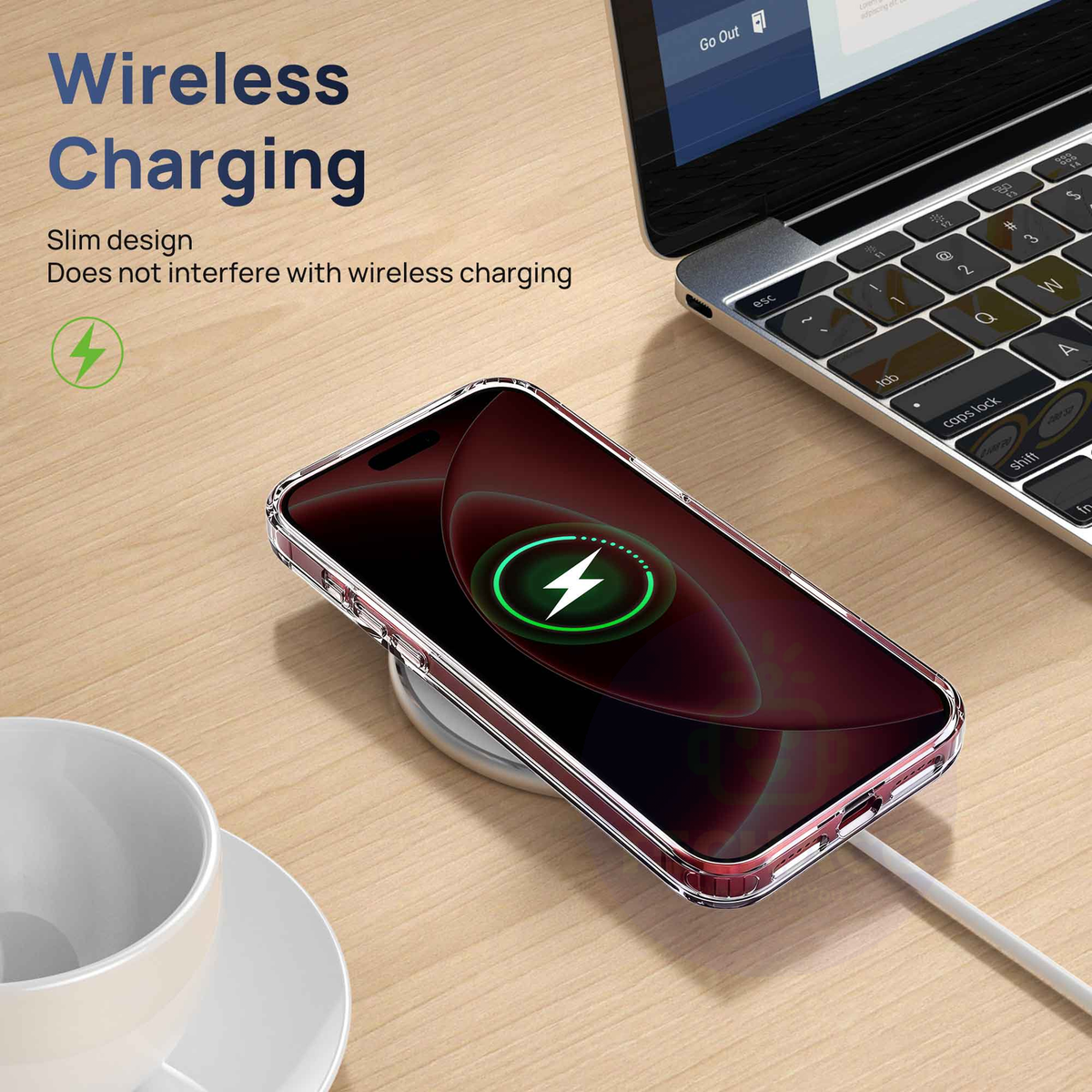 For iPhone 18 Pro Case, Compatible with MagSafe - 360-Degree Rotating Stand, Case Only, Clear