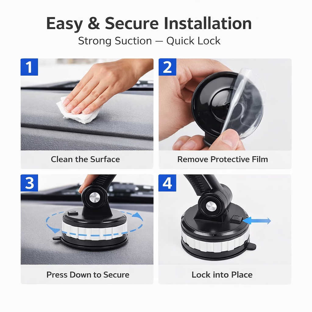 Vacuum Suction Car Phone Mount - image 2