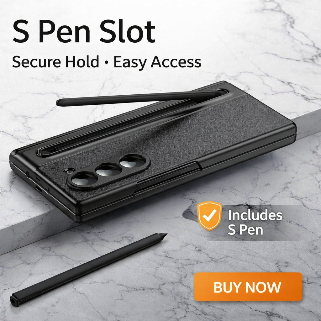 For Samsung Galaxy Z Fold 7 S Pen Holder Shockproof Case - image 4