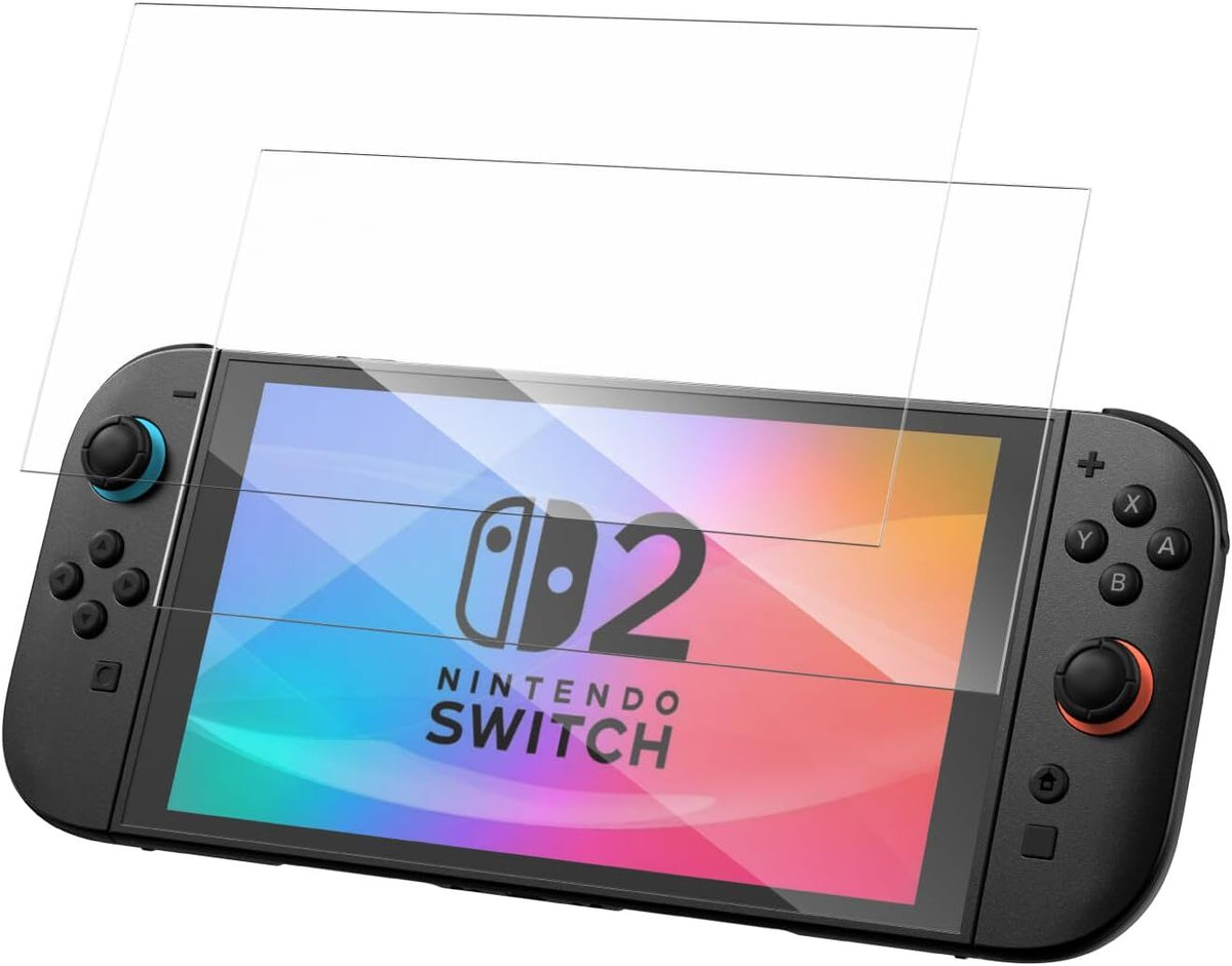 For Nintendo Switch 2 9H Tempered Glass Screen Protector - 2 Pack