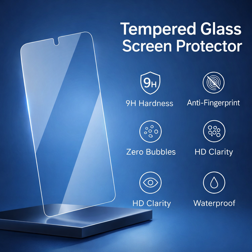 2 Pack Tempered Glass Screen Protectors for Samsung Galaxy S26 FE