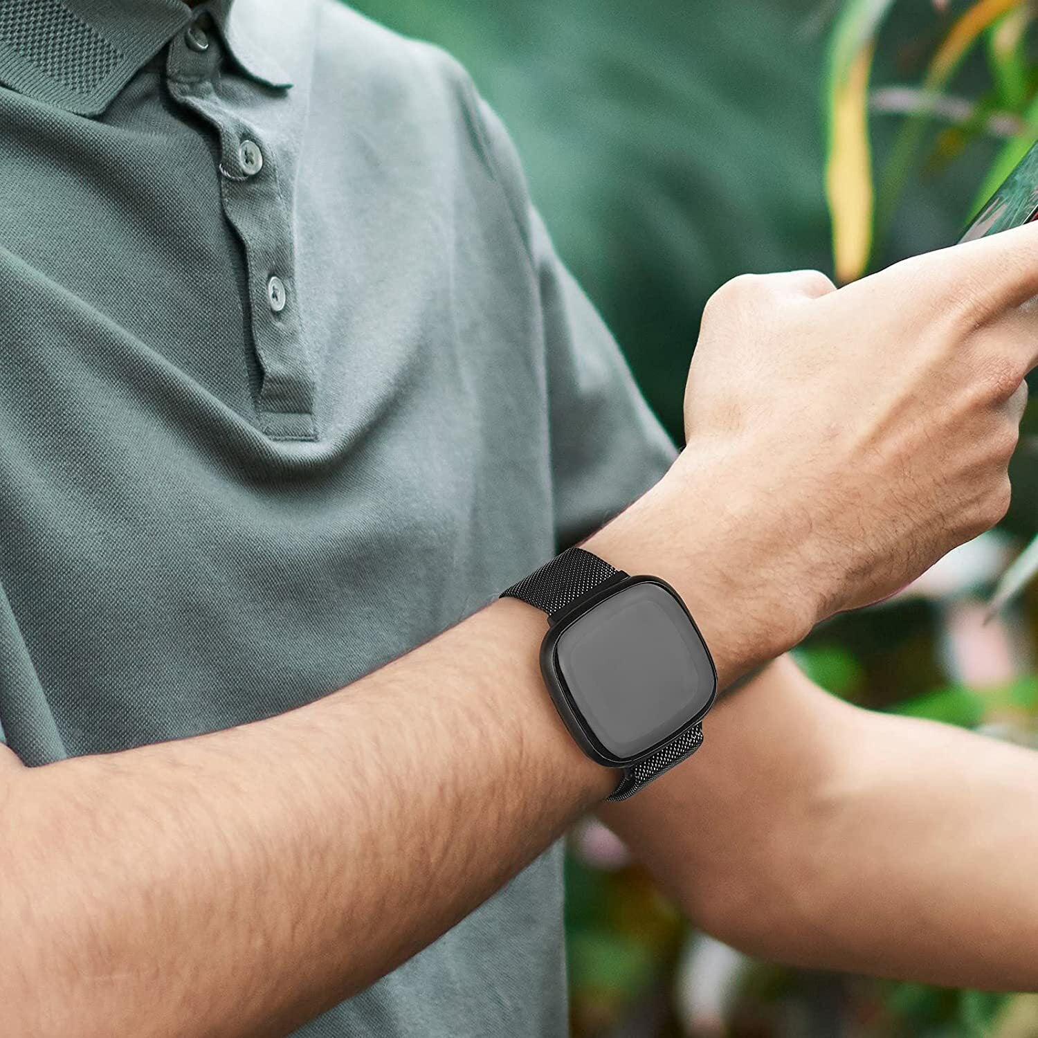 Sized Milanese Metal Band for Fitbit Versa and Sense - image 6