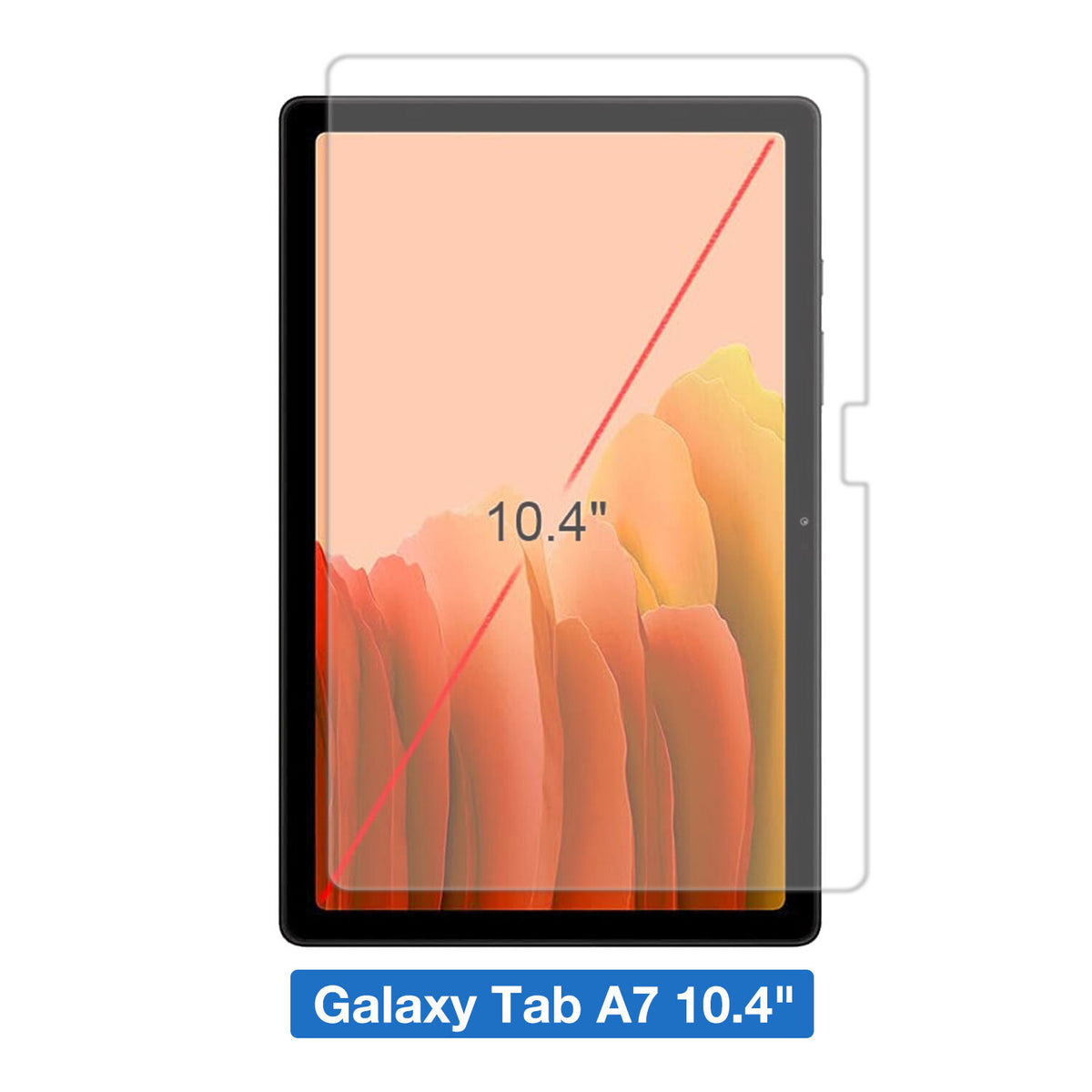 Tempered Glass Screen Protector for Samsung Galaxy Tab A7 10.4-inch - 2 Pack