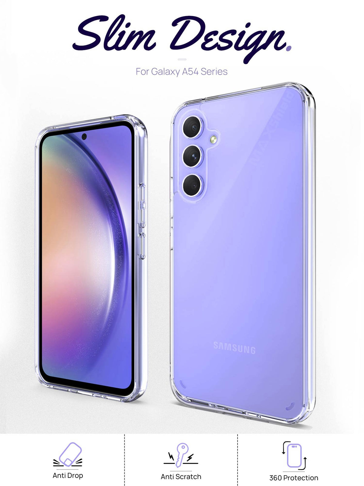 For Samsung Galaxy A16 A17 A36 A37 A56 A57 Clear Slim Shockproof Case - image 2