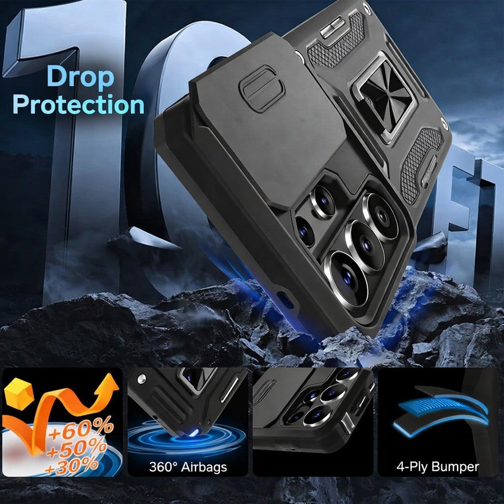 For Samsung Galaxy S24 FE Magnetic Ring Kickstand Shockproof Case - image 5