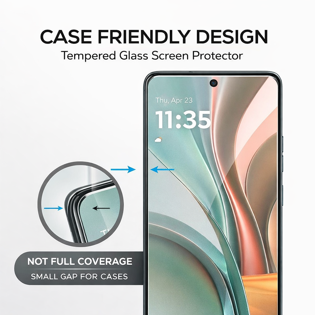 Tempered Glass Screen Protectors for Motorola Moto G56 - 2 Pack