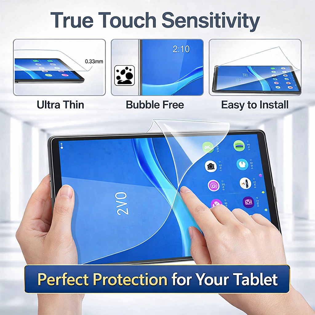 Tempered Glass Screen Protector for Lenovo Tab M10 - 2 Pack
