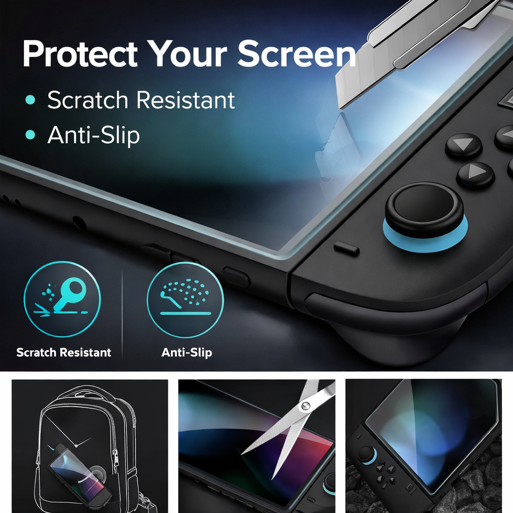 For Nintendo Switch 2 9H Tempered Glass Screen Protector - 2 Pack