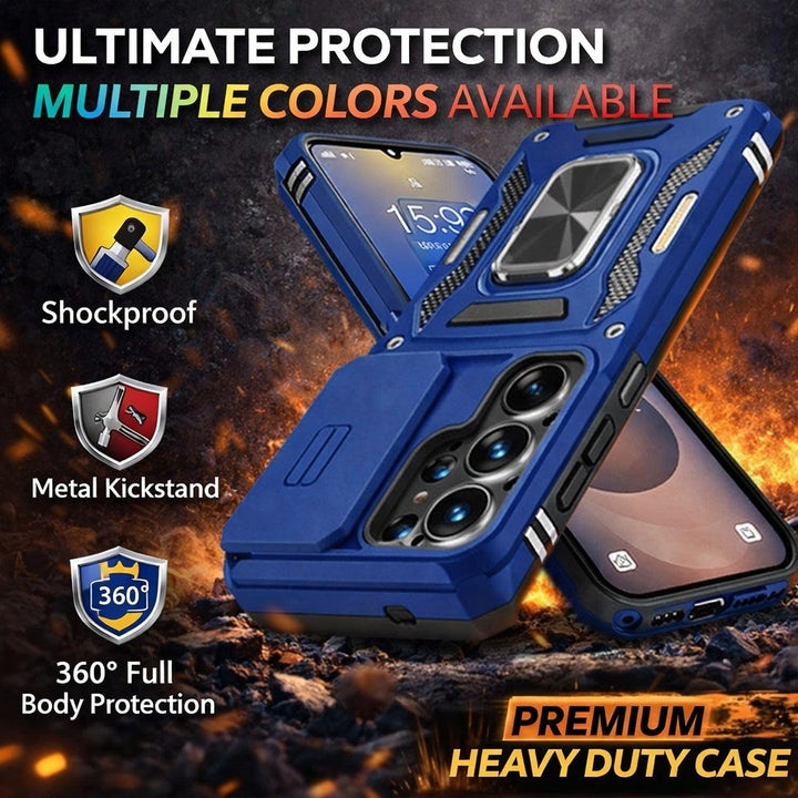 For Samsung Galaxy S24 FE Magnetic Ring Kickstand Shockproof Case - image 1
