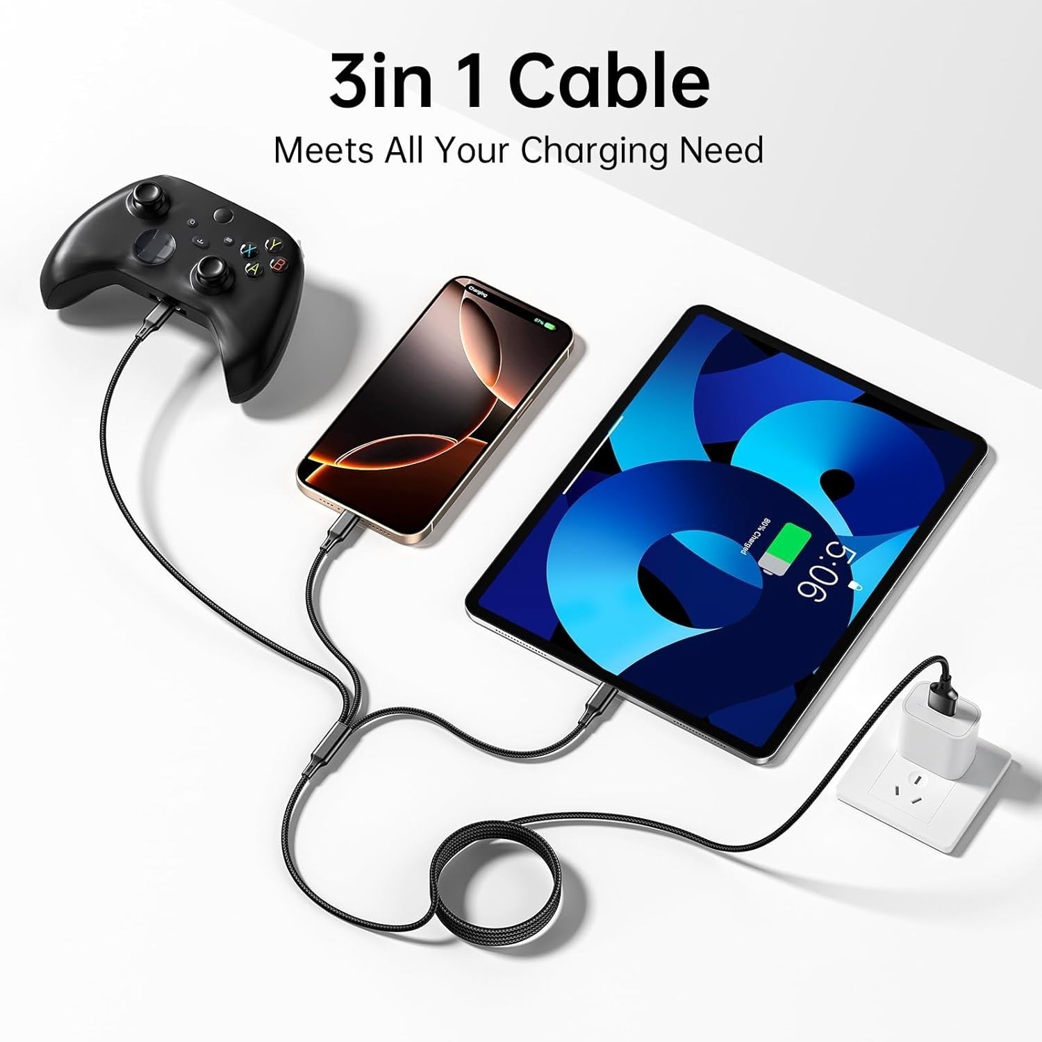 3-in-1 Multi Charging Cable – 2M & 3M - image 5
