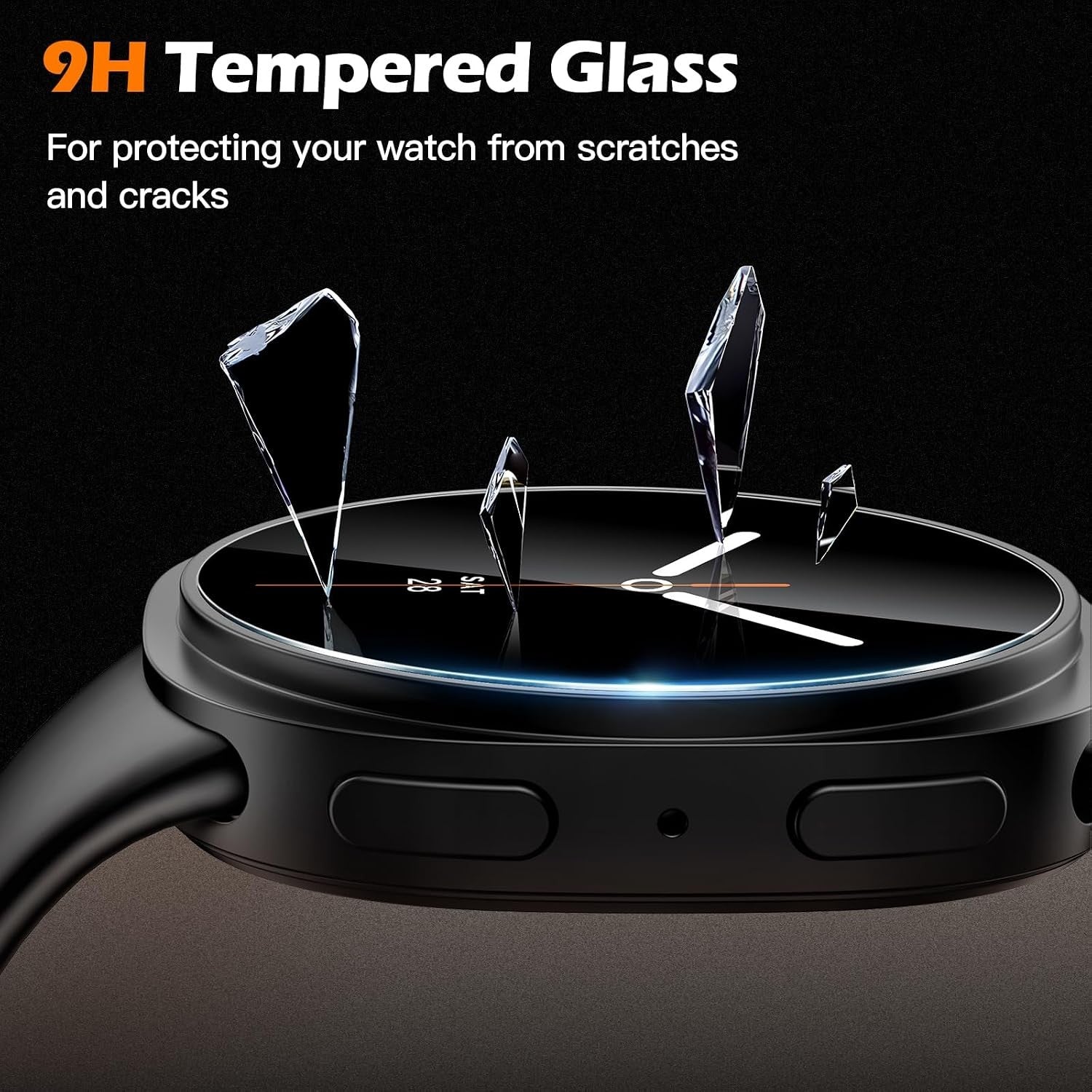3 Pack Auto-Alignment Screen Protector for Samsung Galaxy Watch - image 5