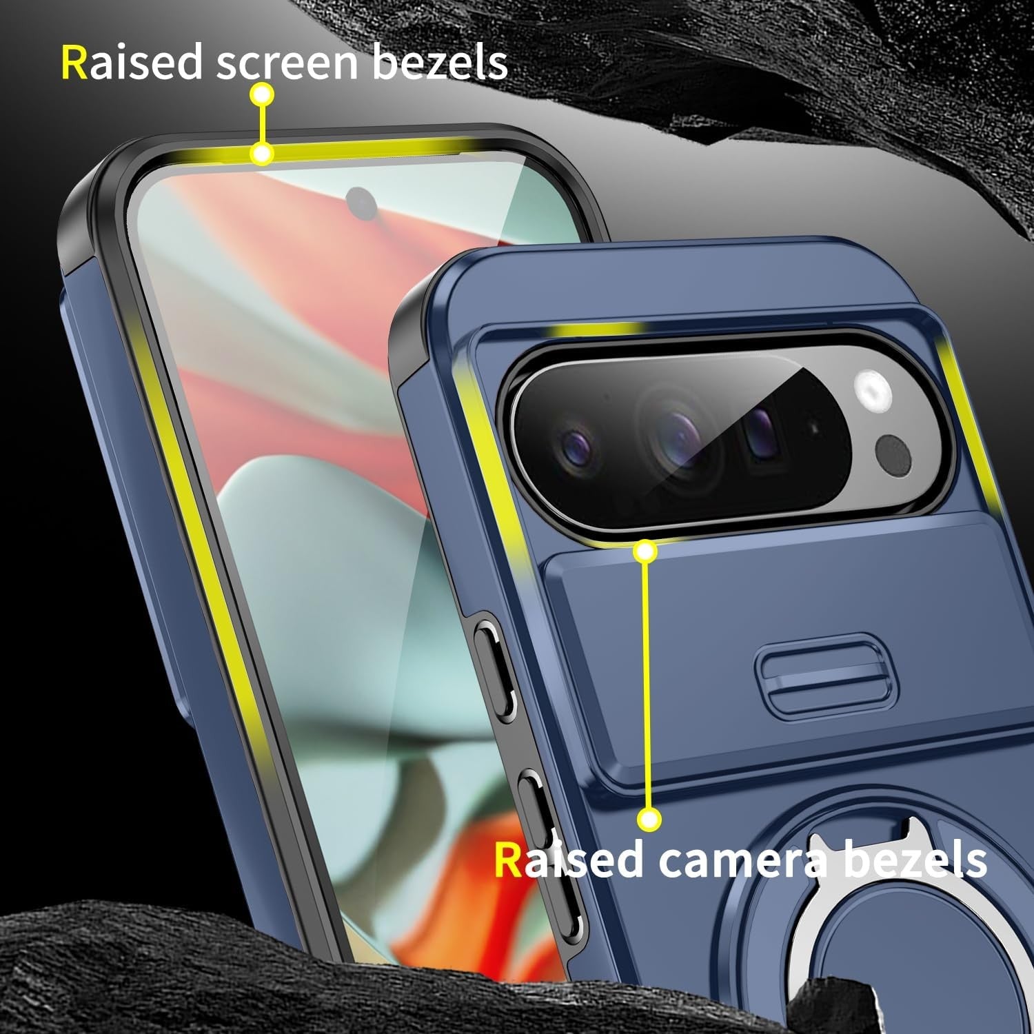 Magnetic Ring Kickstand Case for Google Pixel 9 Series - detail image 4
