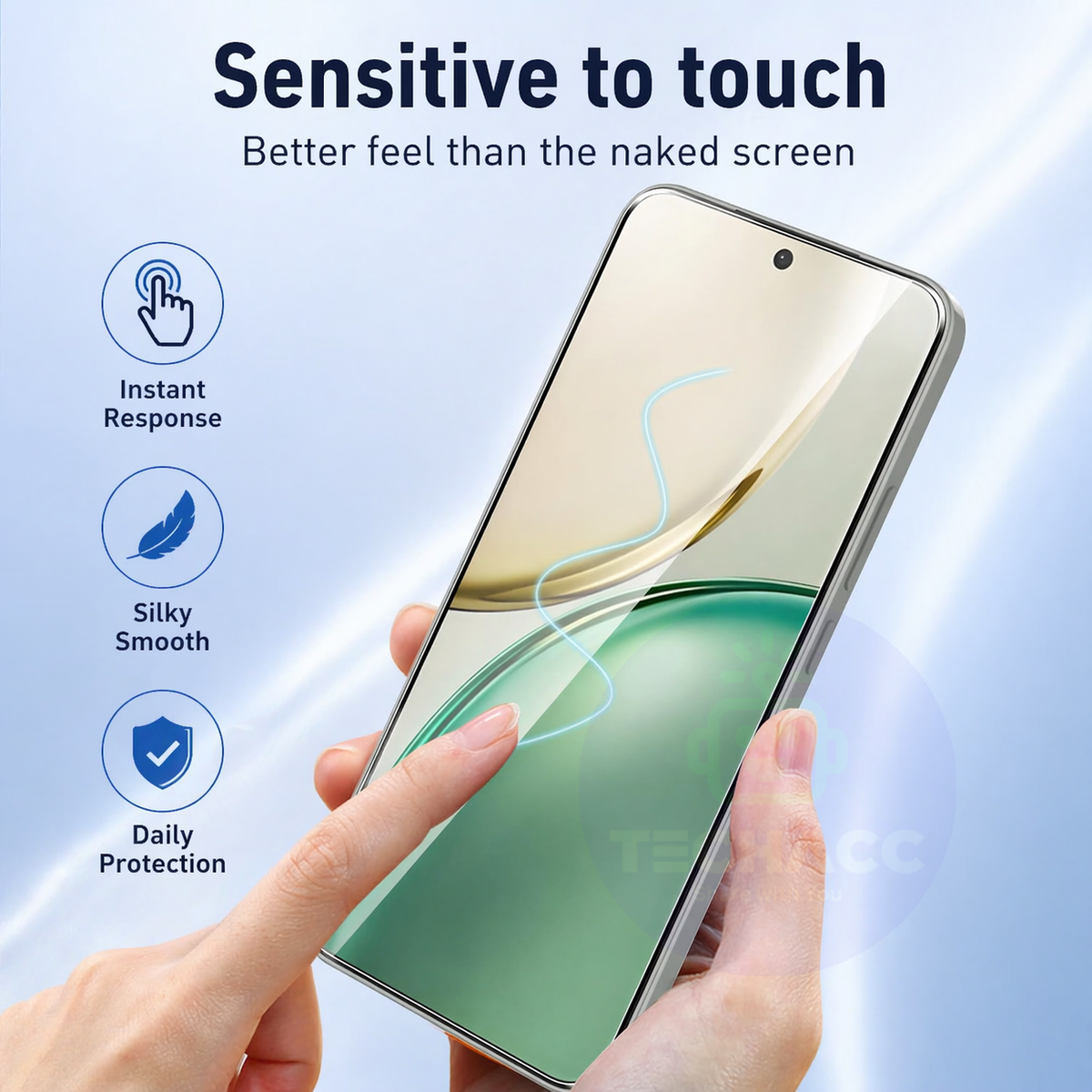 Tempered Glass Screen Protectors for Honor 600 - 2 Pack