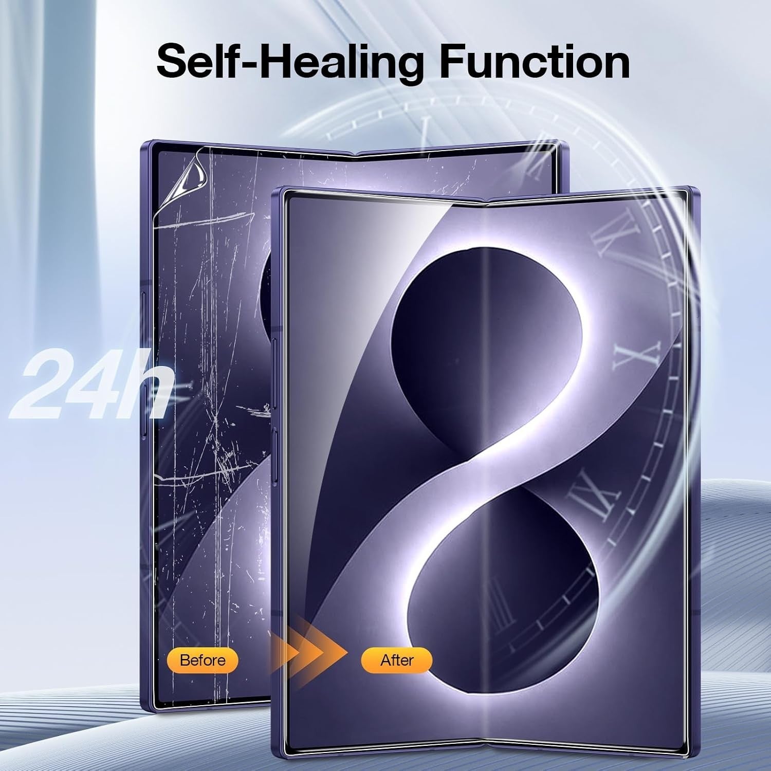 For Samsung Galaxy Z Fold 7 Complete Tempered Glass Screen Protector - image 3
