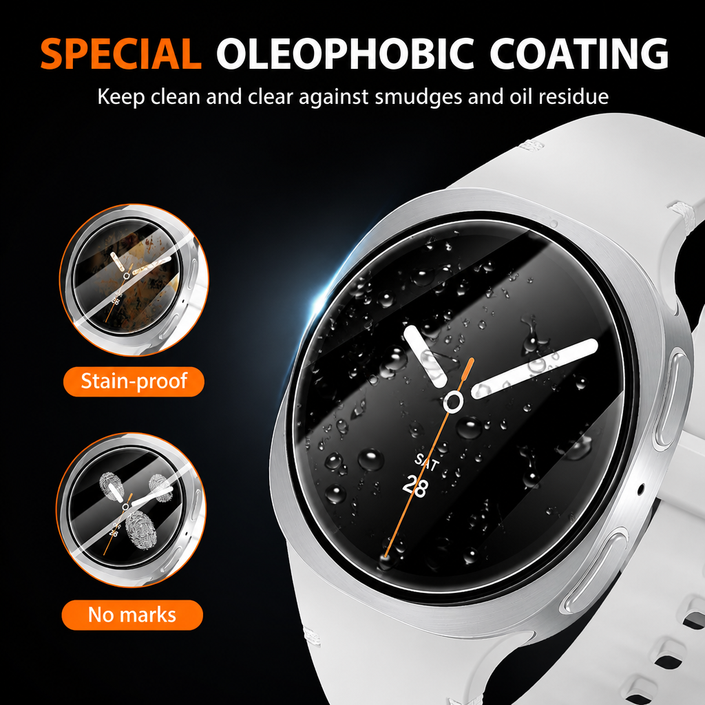 1/2/3/4 Pack Tempered Glass Screen Protectors for Samsung Galaxy Watch - image 10