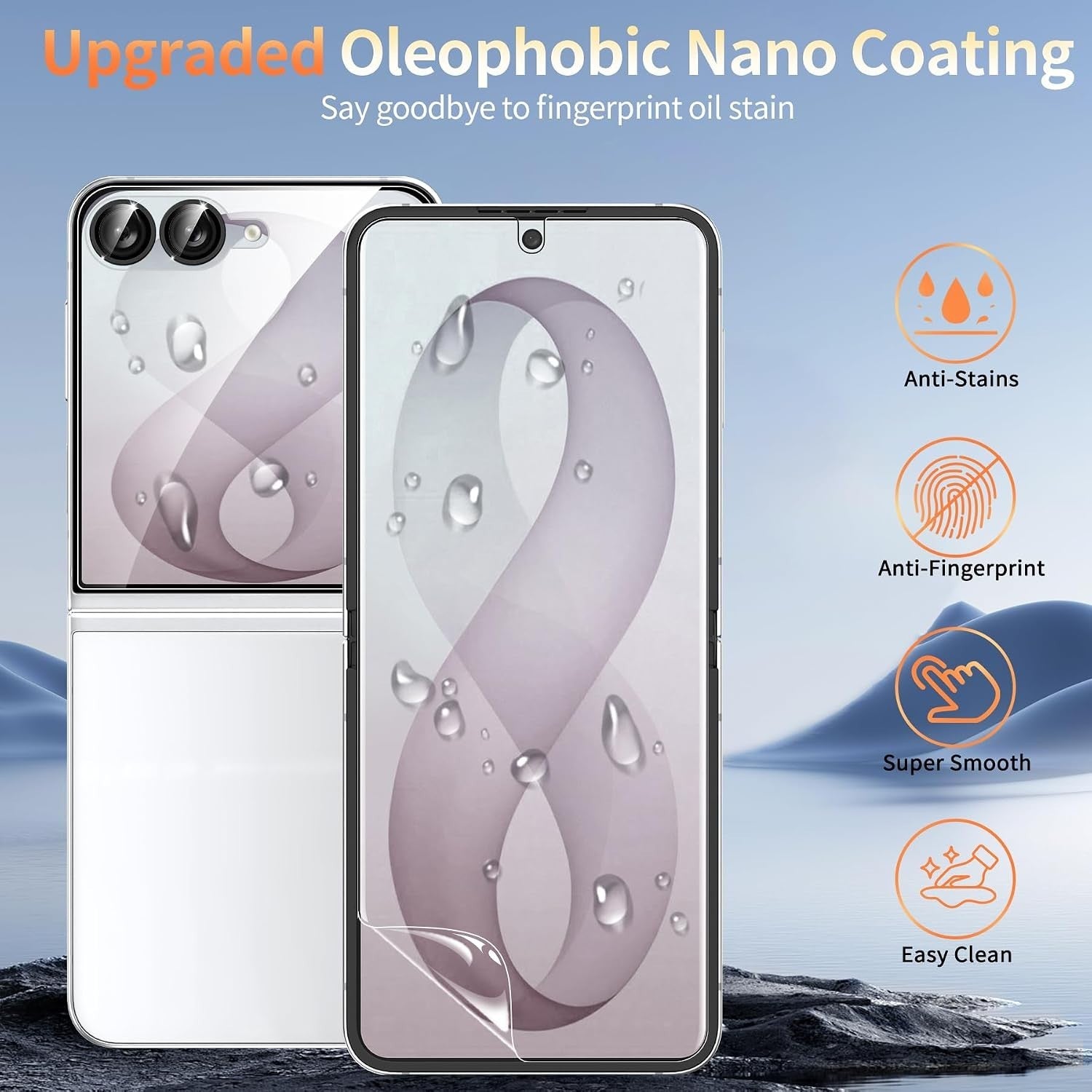 3 IN 1 For Samsung Galaxy Z Flip 8 Glass Screen Camera Lens Protector - image 6