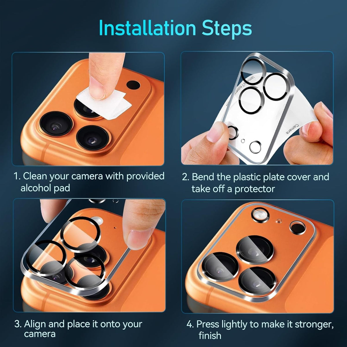 MAXSHIELD Clear Camera Lens Protector for iPhone 18 Pro / Pro Max