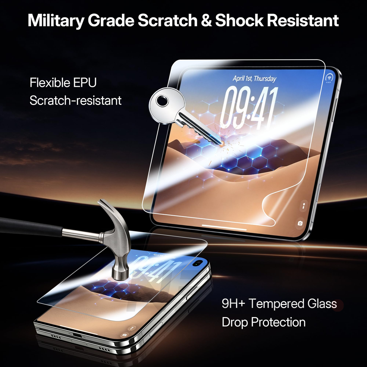 Front, Back, Inner Screen and Camera Protector Set for iPhone Duo - 4 Pieces