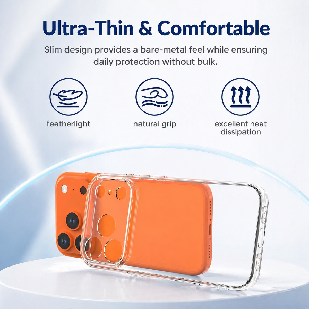 For iPhone 18 Pro Case, Compatible with MagSafe - Raised Camera Protection, Case Only, Clear