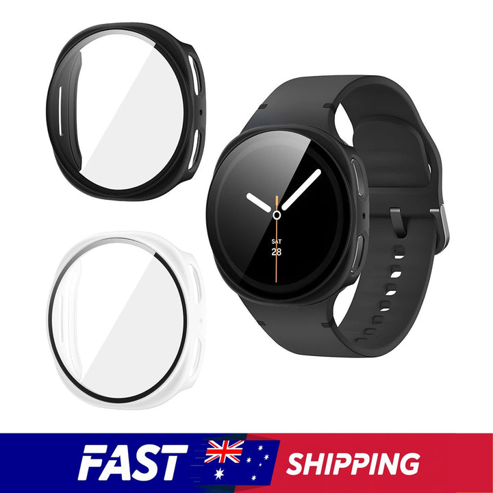 Full-Cover Glass Case Screen Protector for Samsung Galaxy Watch - image 1