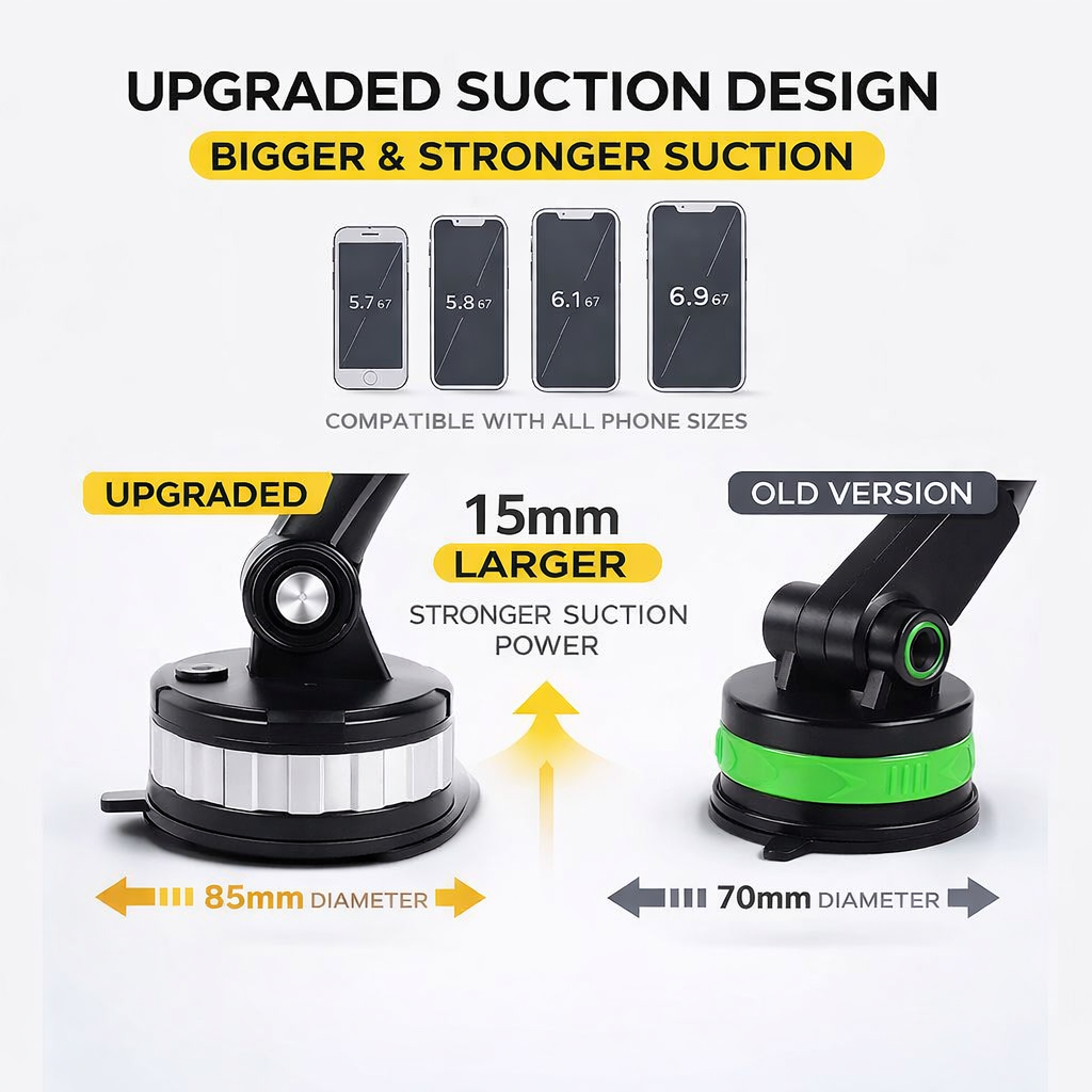 Vacuum Suction Car Phone Mount - image 6