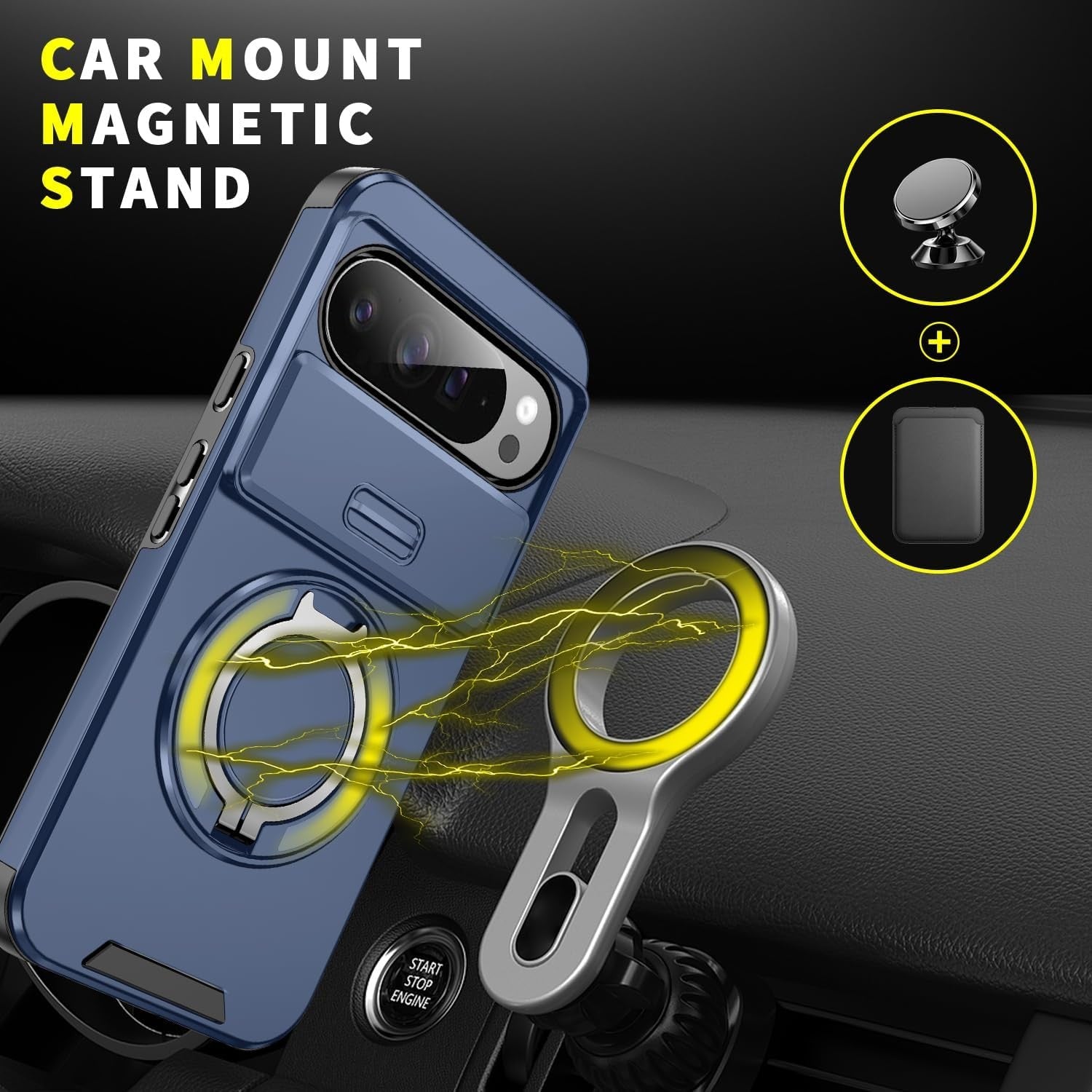 Magnetic Ring Kickstand Case for Google Pixel 7 Series - image 7