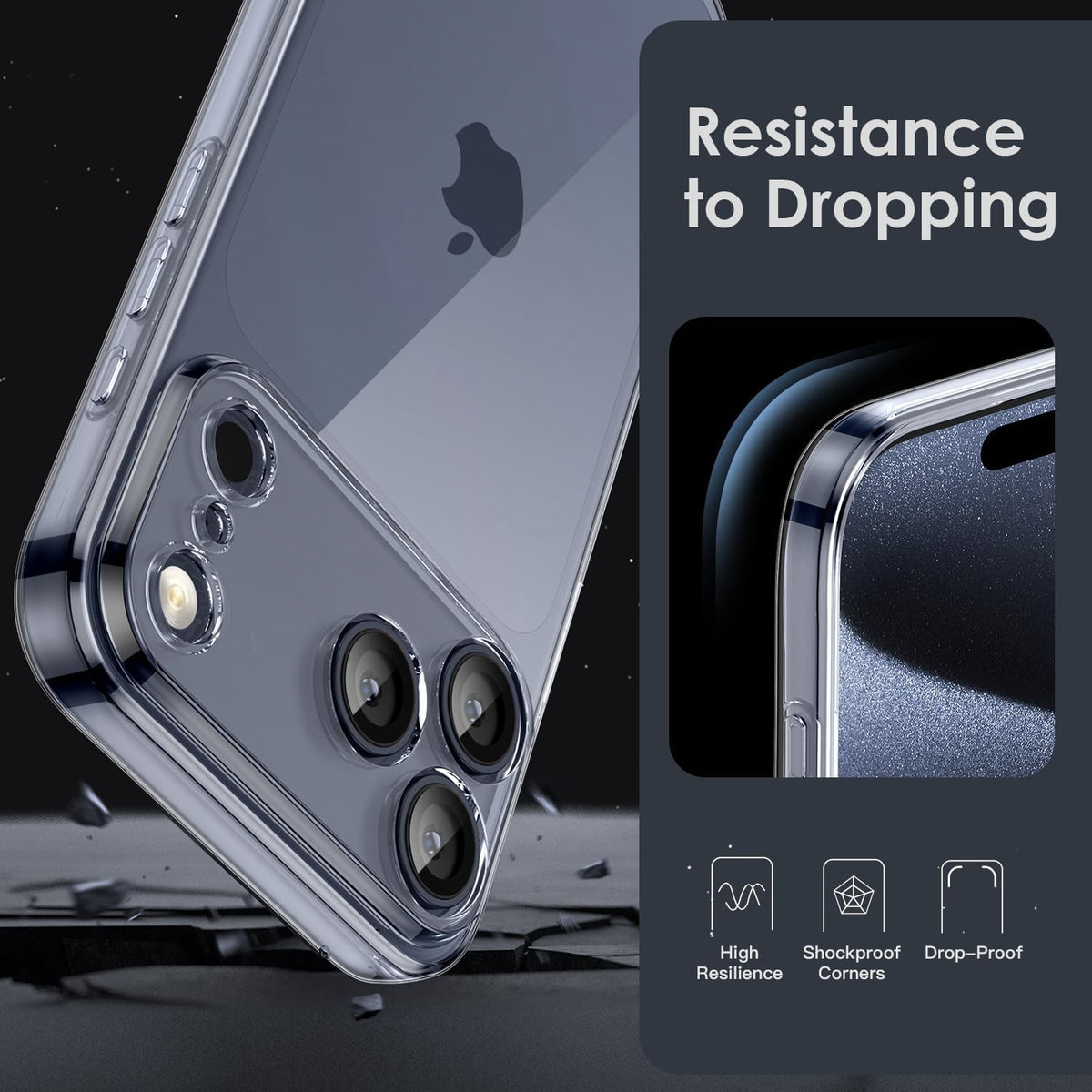 For iPhone 18 Pro Case, Compatible with MagSafe - Raised Camera Protection, Case Only, Clear