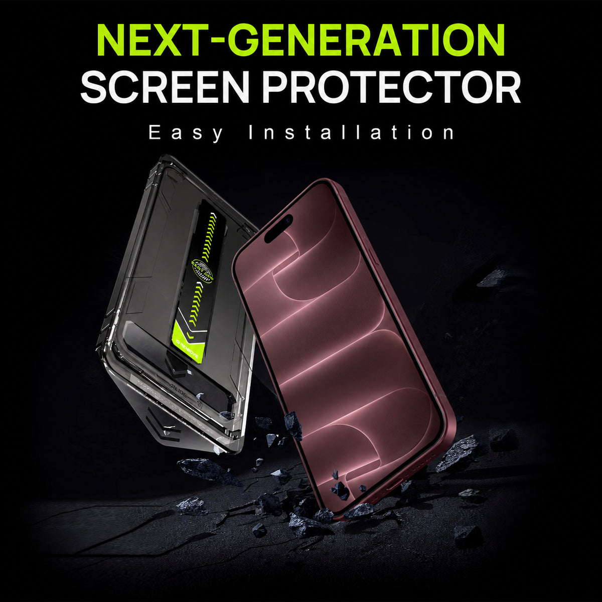 2-Pack Easy-Install Privacy Screen Protector for iPhone 18 Pro Max