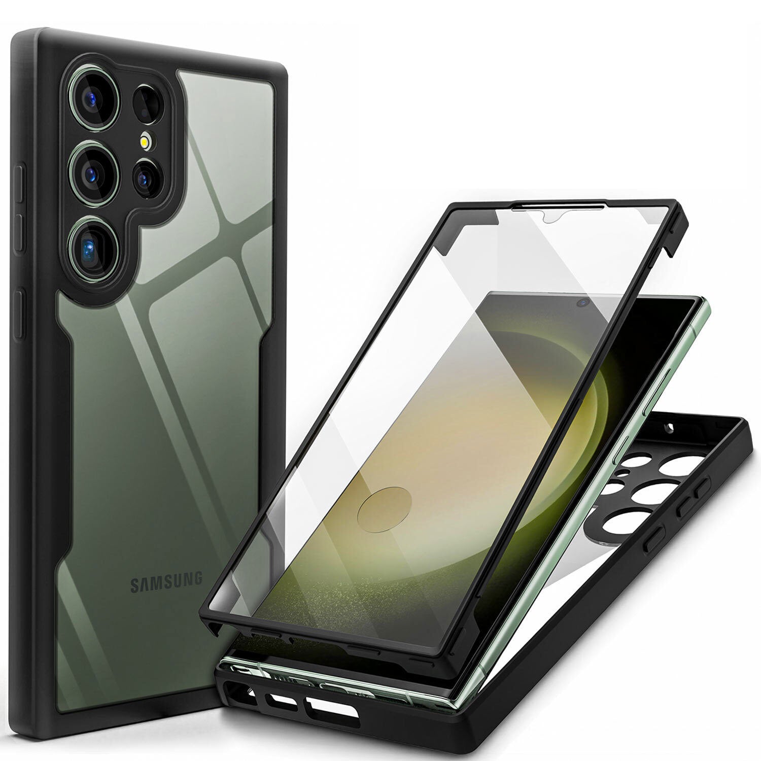 For Galaxy S23 FE Shockproof Rugged 360 Full Body Case Cover