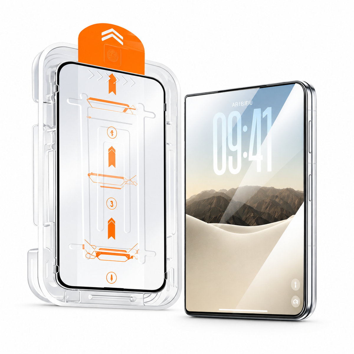Clear Tempered Glass Screen Protector for iPhone Duo with Installation Tool - 1 Pack