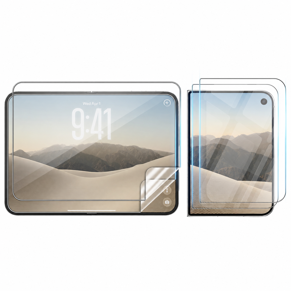 Front Glass and Inner Screen Protectors for iPhone Duo - 2 of Each