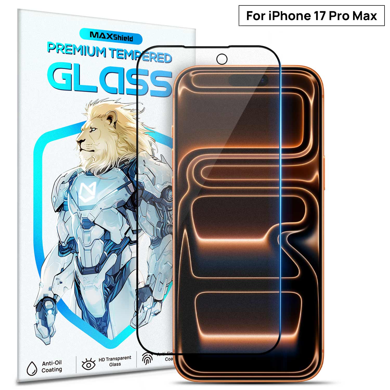 MAXSHIELD For iPhone 17 Pro Max Air Matte Tempered Glass Screen Protector