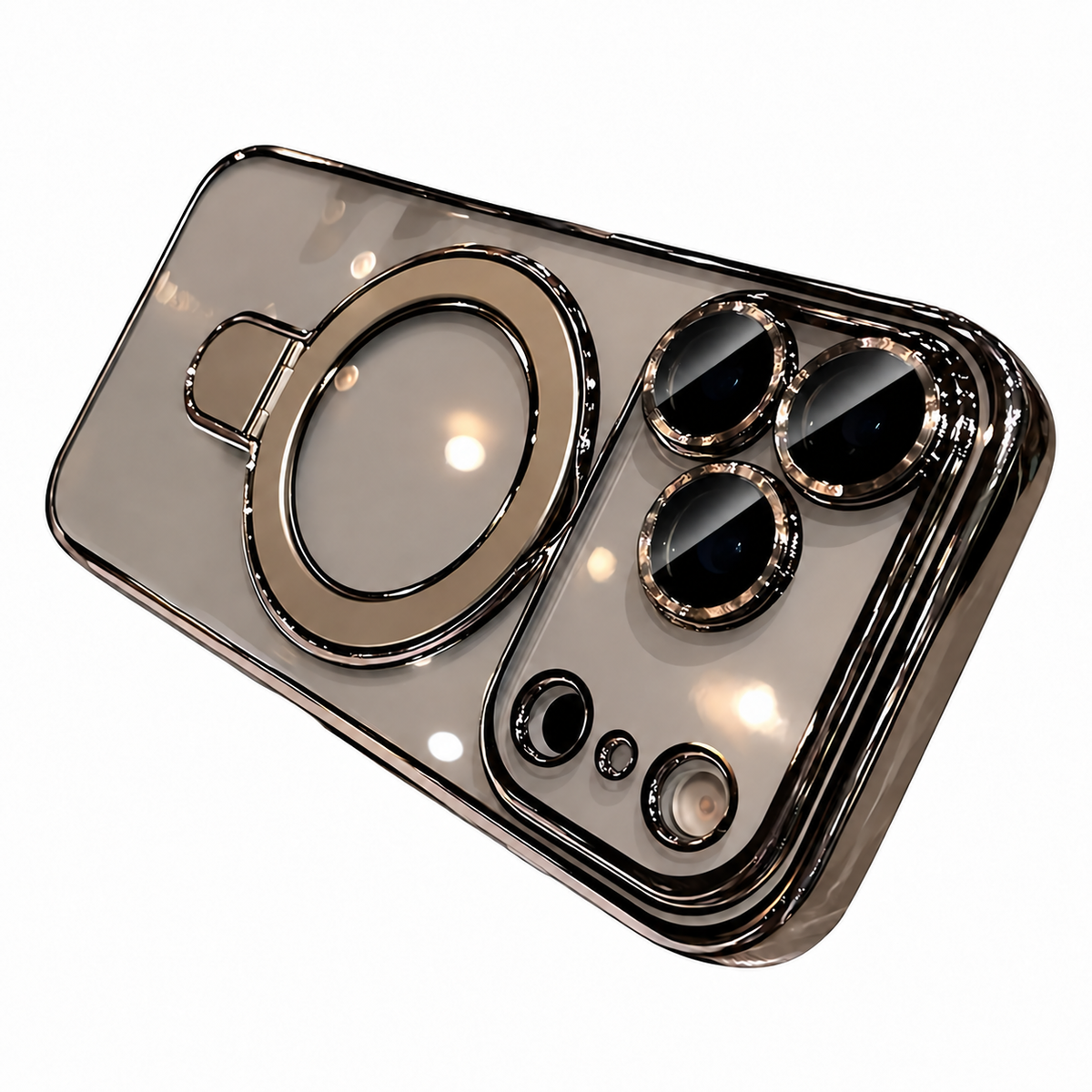 For iPhone 18 Pro Case, Compatible with MagSafe - 360-Degree Rotating Stand, Case Only, Grey - main image