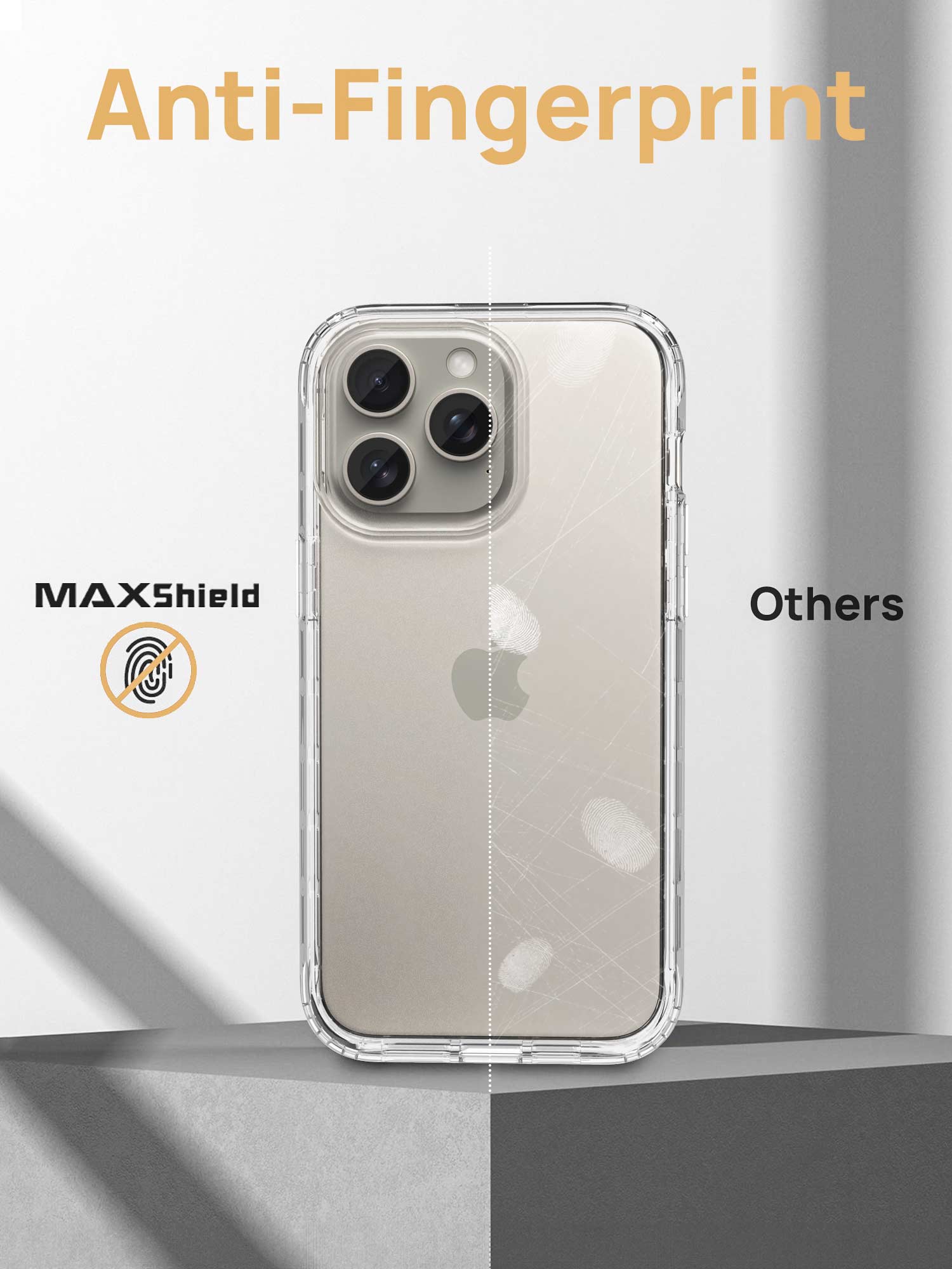 Military Grade Protection Crystal Clear iPhone 15 Series Case With Extra Front Cover