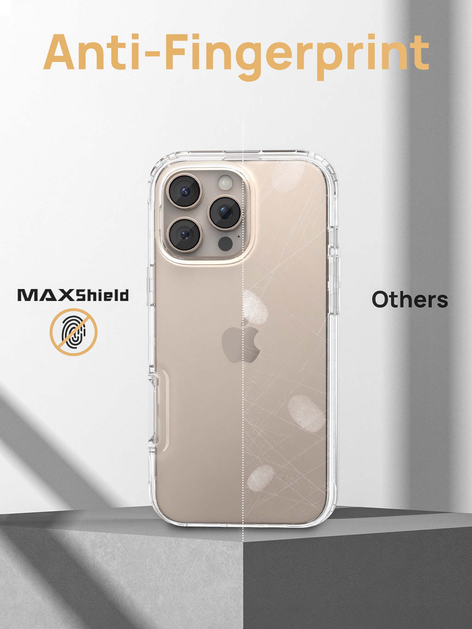 [Full Set]For iPhone 16 Pro Max Shockproof Clear 360 Full Body Case Cover