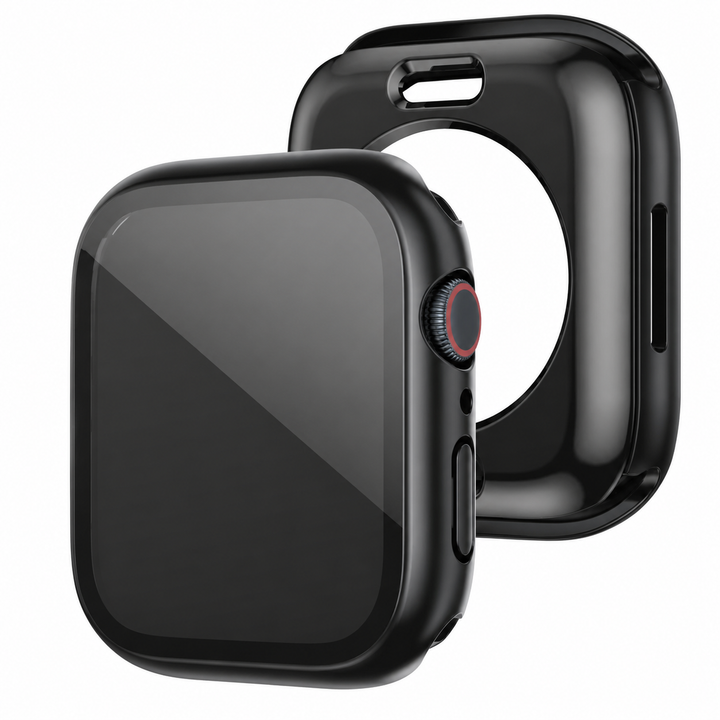For Apple Watch 8 7 SE 40 44 45 41mm Waterproof Glass Back Case Screen Protector – clean white background main image