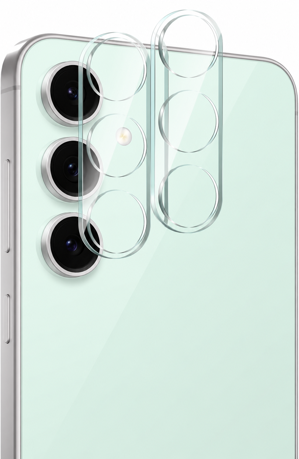 MAXSHIELD Clear Tempered Glass Camera Lens Protectors for Samsung Galaxy S24 FE - 2 Pack