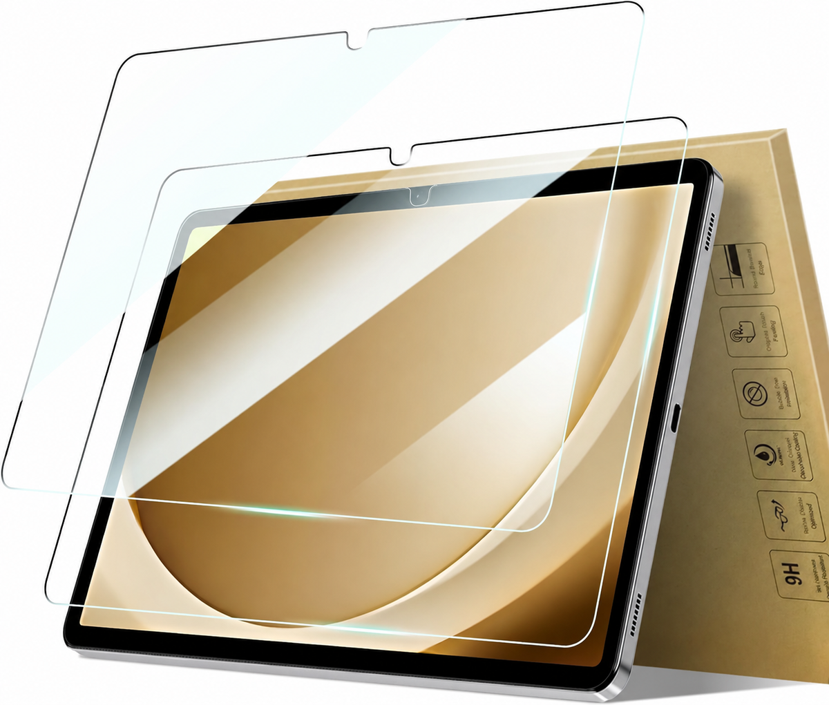 Tempered Glass Screen Protector for Samsung Galaxy Tab A9 Plus 11-inch 2023 - 2 Pack