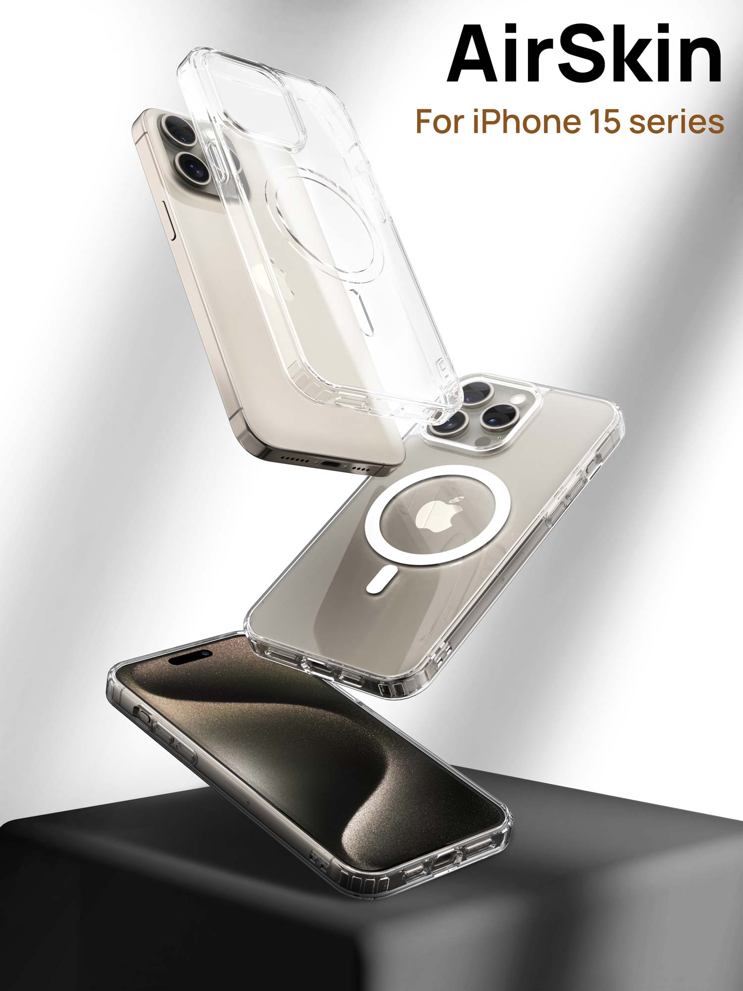 MagSafe Military Grade Protection Crystal Clear iPhone 15 Series Case