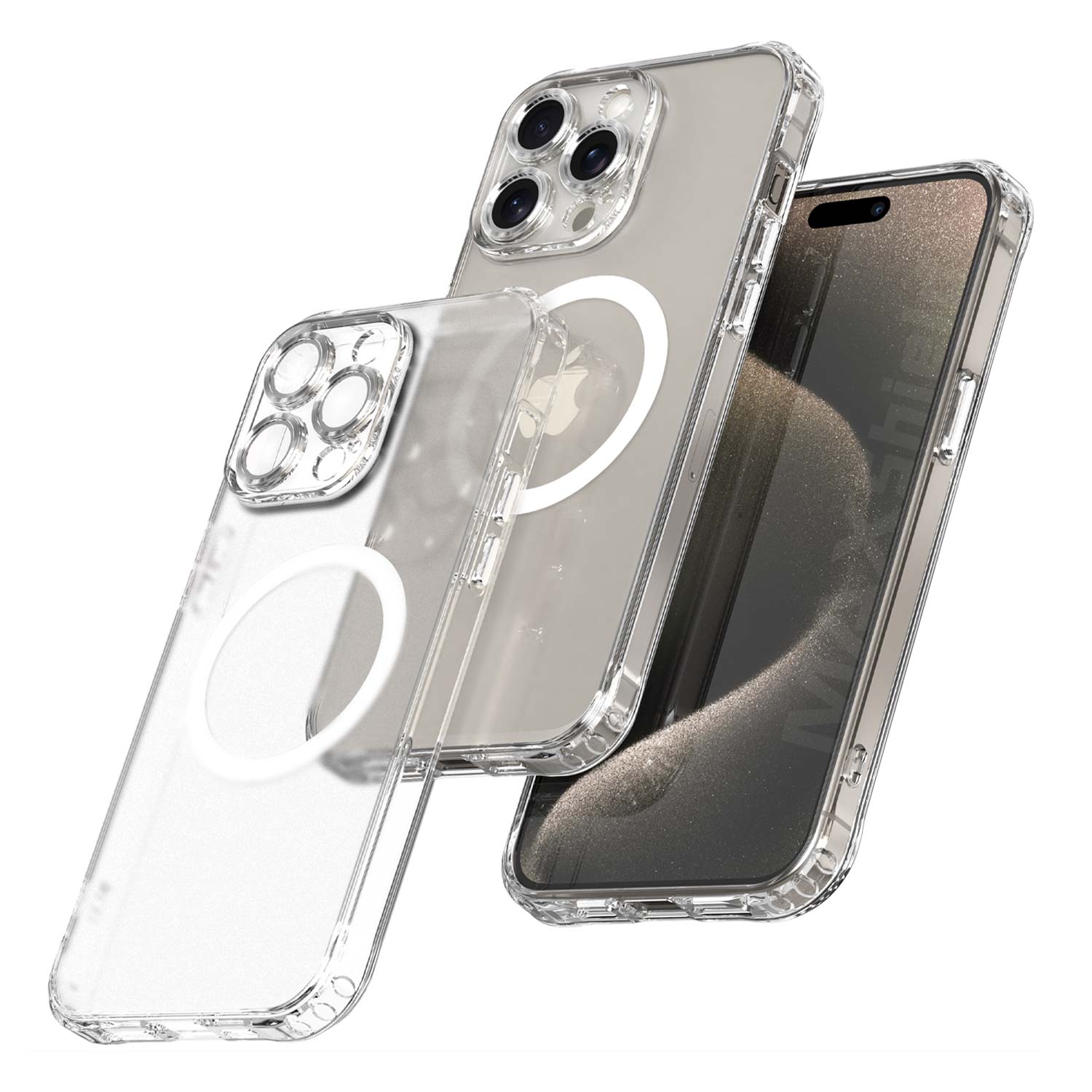 MagSafe Military Grade Protection Crystal Clear iPhone 15 Series Case