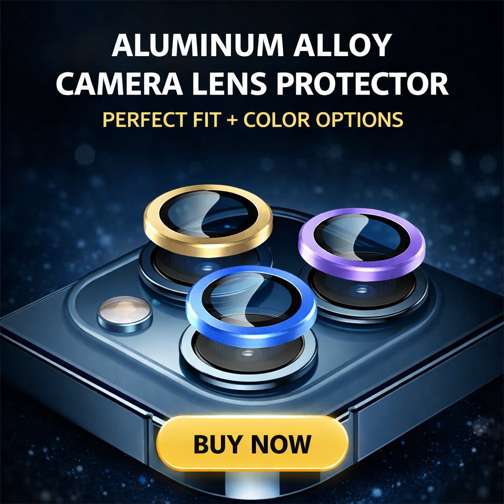 For iPhone 18 Pro Camera Lens Protectors, Metal Frame Tempered Glass - Silver - detail image 5