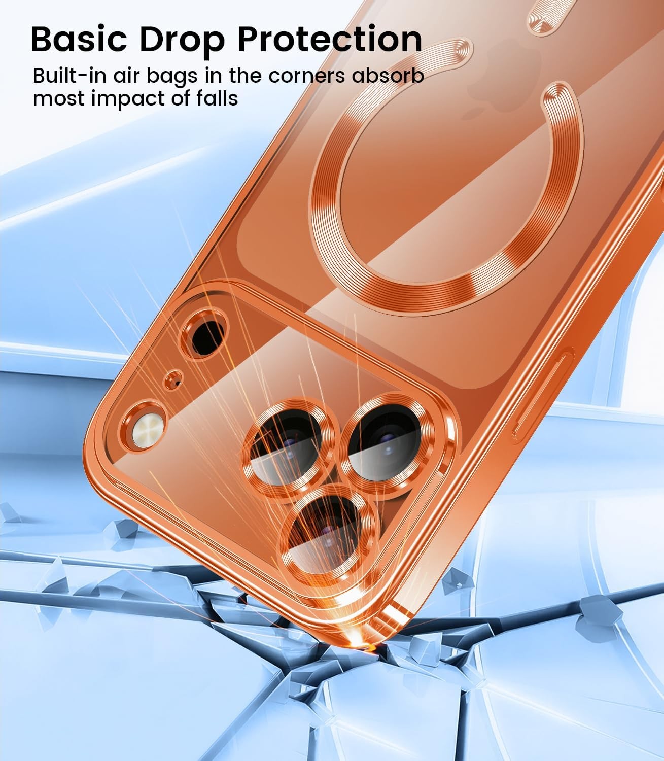For iPhone 17 / 17 Air / 17 Pro / 17 Pro Max Clear Plating Magnetic Luxury Case - image 6