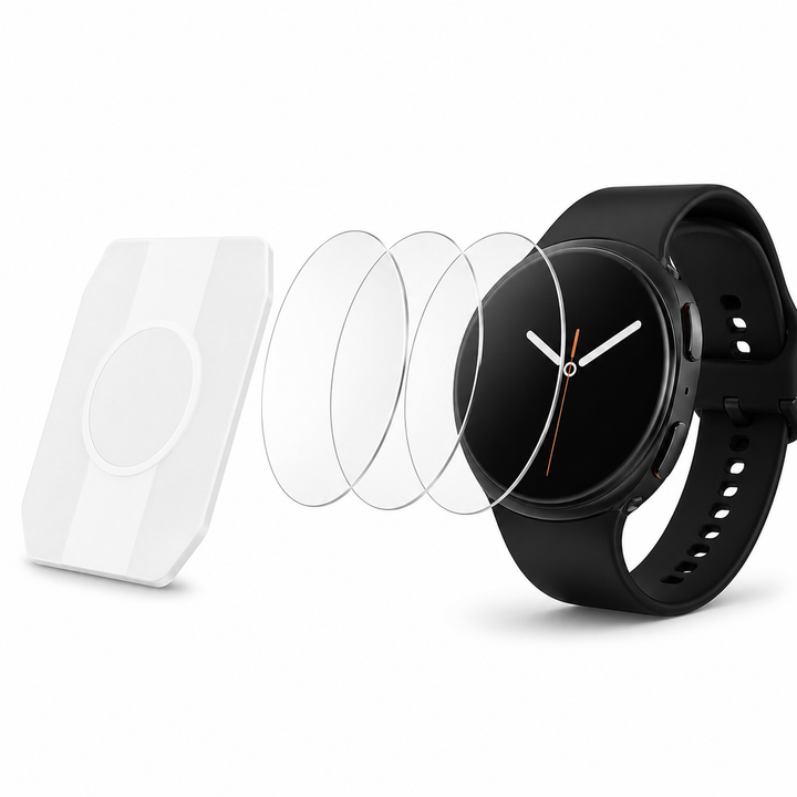 3 Pack Auto-Alignment Screen Protector for Samsung Galaxy Watch – clean white background main image