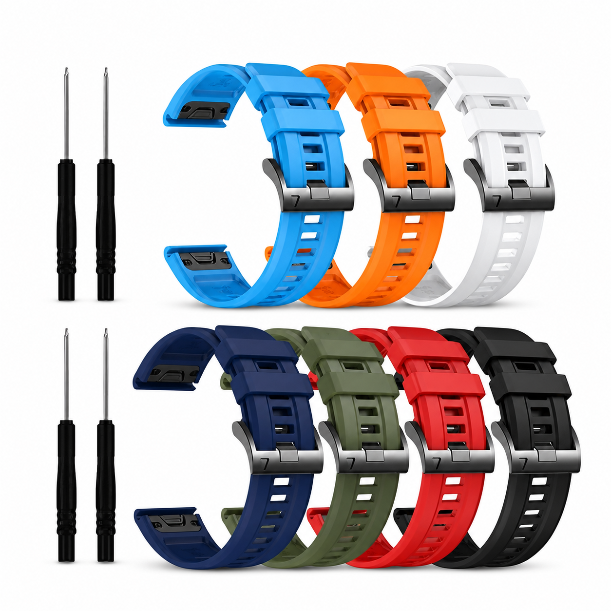 Silicone Replacement Band for Garmin Fenix – clean white background main image