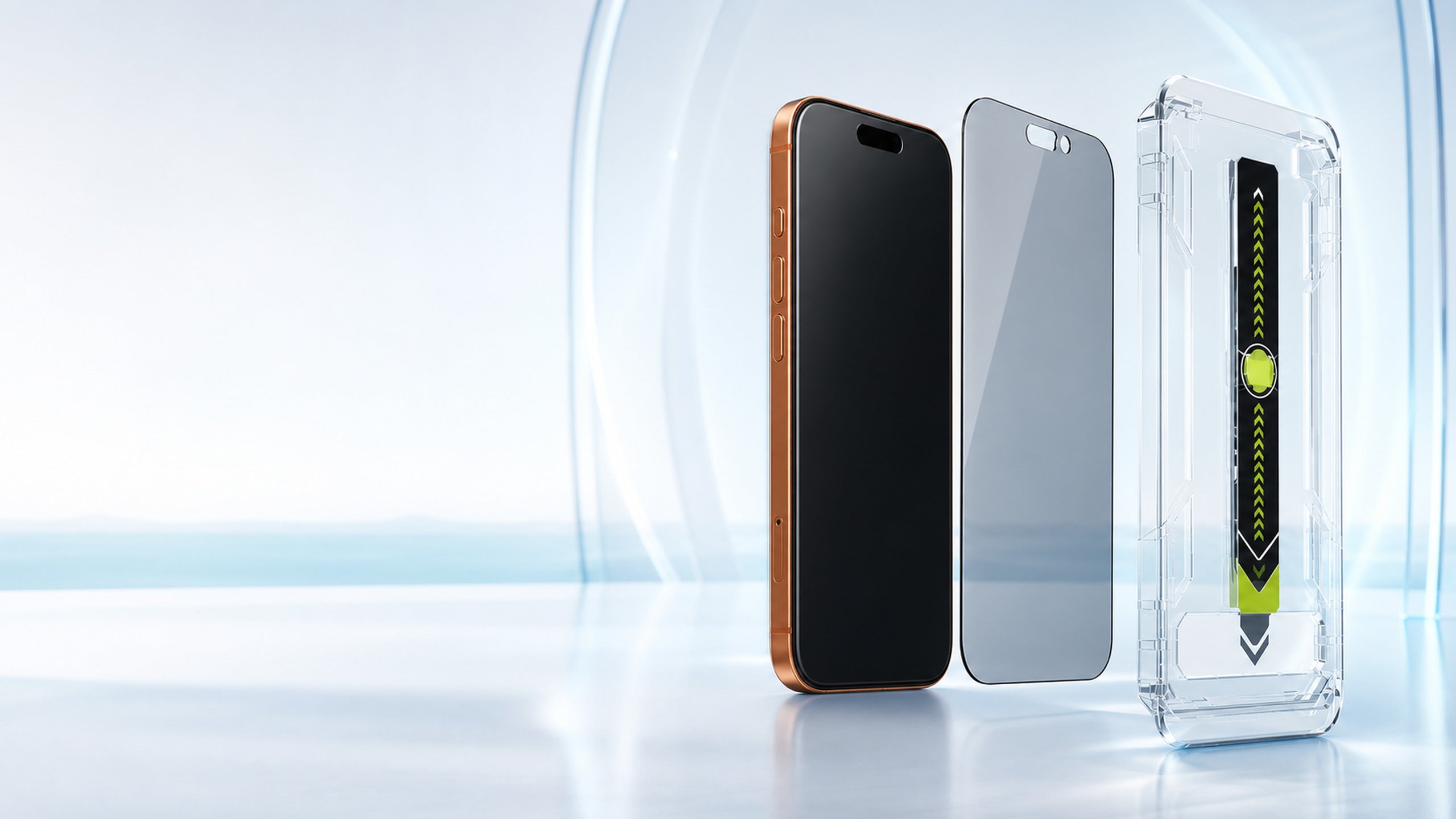 Dust-free screen protector installation system