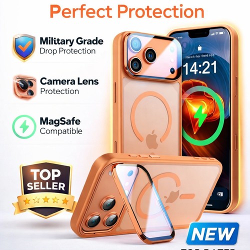 MagSafe Shockproof Kickstand Case with Camera Protection for iPhone 15 Series - image 2