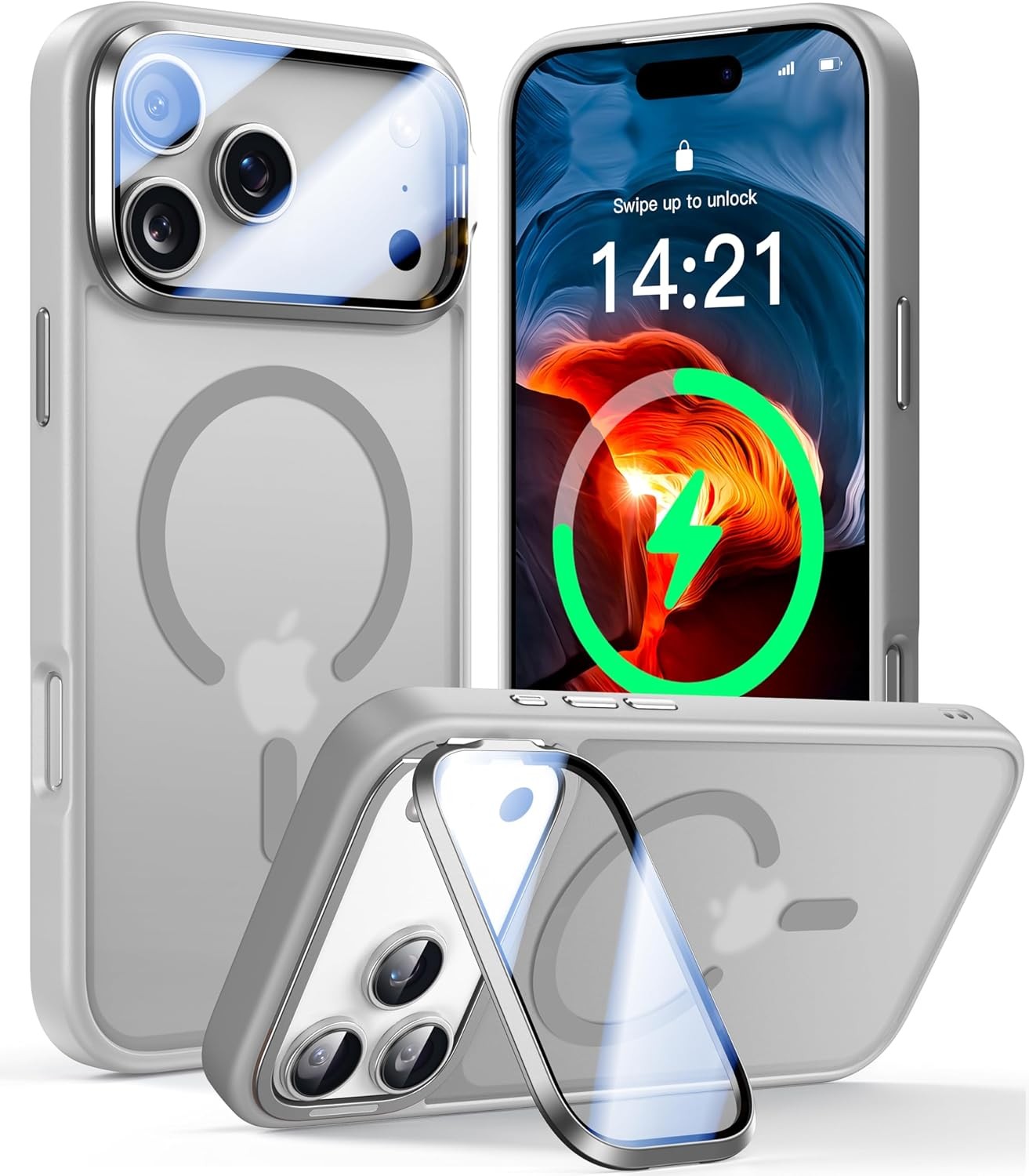 MagSafe Shockproof Kickstand Case with Camera Protection for iPhone 15 Series - image 8