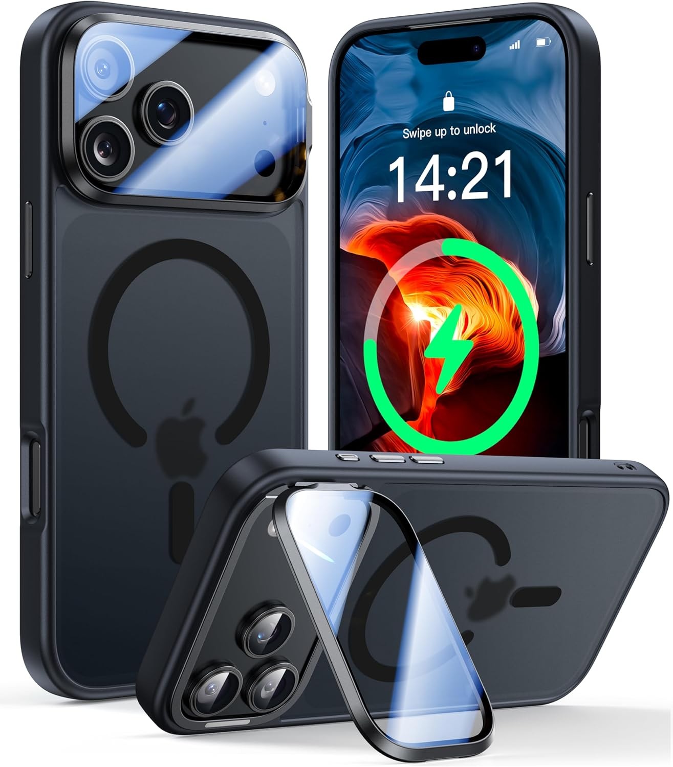 MagSafe Shockproof Kickstand Case with Camera Protection for iPhone 15 Series - image 9